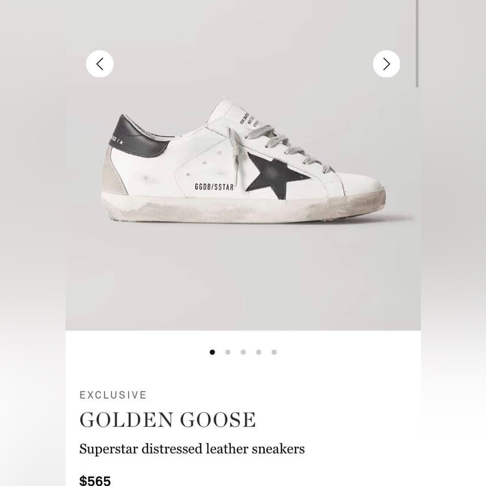 Golden Goose Super Distressed Leather Sneakers